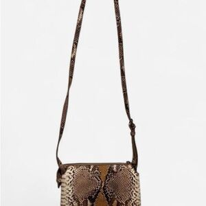 a new day Brown Snakeskin Crossbody Bag